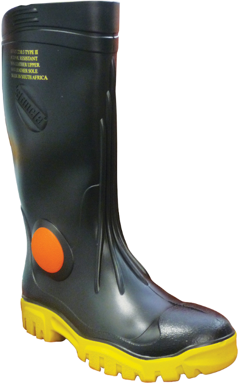 MAXISAFE GUMBOOT FOREMAN BLACK W/SAFETY TOECAP SIZE 14 